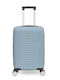 Amber Cabin Travel Suitcase Hard Blue with 4 Wheels Height 55cm AM1008/50-CIEL