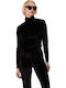 Women's Blouse Velvet Long Sleeve Black