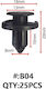 Maestro B04 Plastic Clips Body Fasteners Retainers