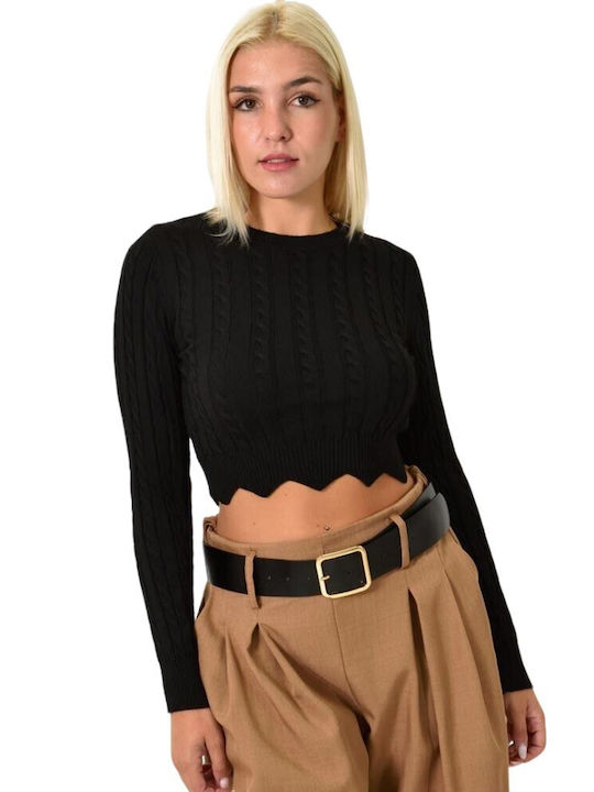 Potre Дамско Crop Top Black