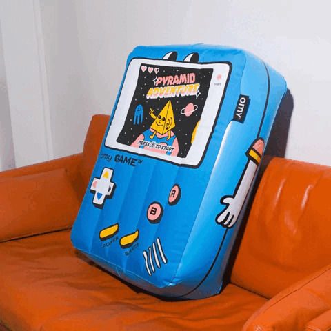 Omy Inflatable Floor Pillow Video Game Omy Inflatable Floor Pillow Video Game