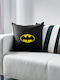Pernă Canapea Batman Negru 100% Bumbac Umplutură Inclusă 50x50cm