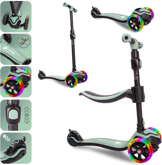 Sun Baby Kinderroller Flash 3-Rad mit Sitz für 3+ Jahre Grün