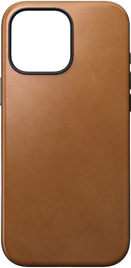 Nomad Modern 360 Full Cover Δερμάτινο 1.15mm με Λουράκι Καφέ (iPhone 16 Pro Max)