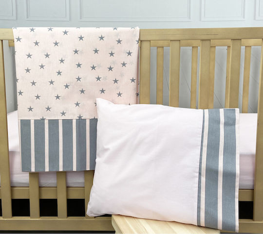 abo Set Lenjerie de Patut Roz 70x140 cm