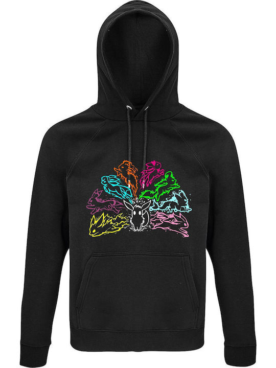 Pokemon Fanart Kapuzenpulli Pokemon Schwarz