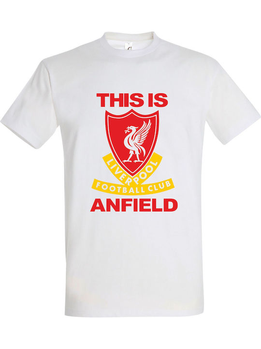 This Is Anfield Liverpool Football Club T-shirt Weiß Baumwolle