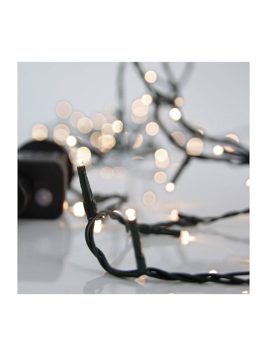 400 Lights LED 20m. White in String 1pcs