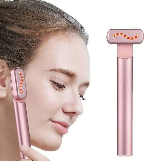 4 In 1 Facial Massage Device Smart Pen Eye Face Neck Care Led Light Ems Vibrations Warm Therapy