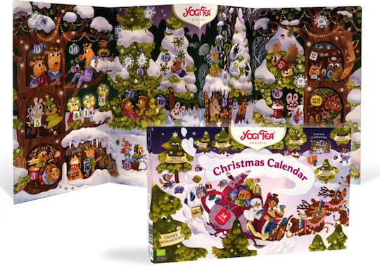 Yogi Tea Πράσινο Τσάι Βιολογικό Προϊόν Calendar Christ 24 Φακελάκια 45.7gr