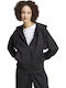 Women's Sweatshirt Jacket Hooded Black