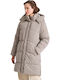 Women's Short Lifestyle Jacket for Winter Grey