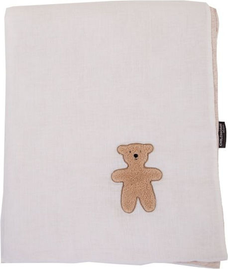 Childhome Nursery Swaddling Blanket with Animal 80x100cm