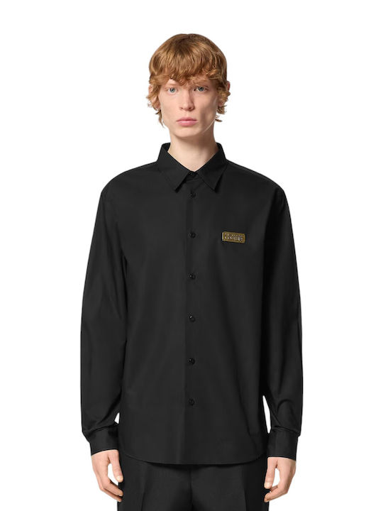 Versace Langärmlig Jeans Hemd Black