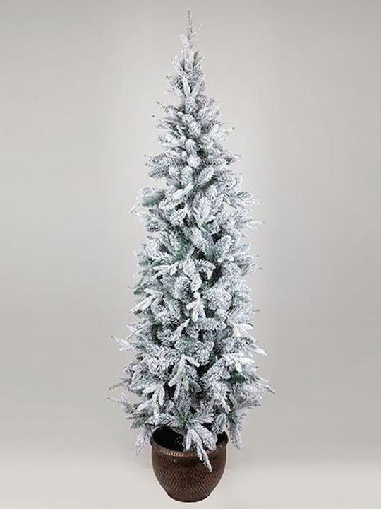 Weihnachtsbaum Stockholm Beschneit 210cm mit 475 Zweige im Topf