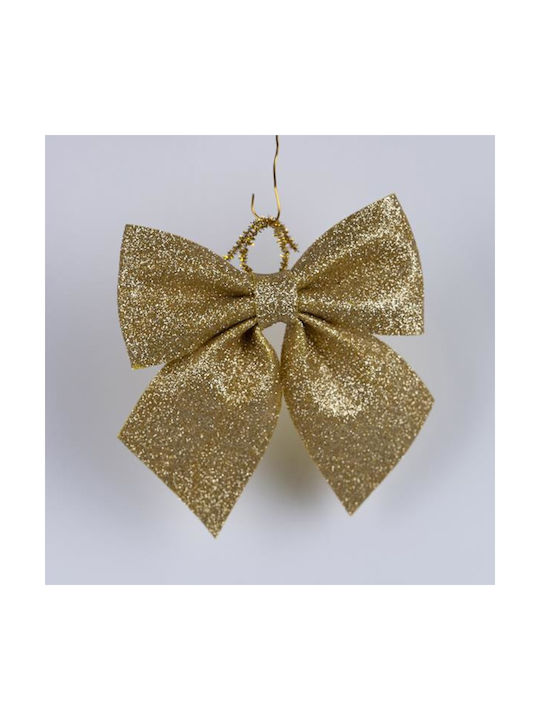 Hängender Bogen Ornament Kunststoff Gold Set 4Stück