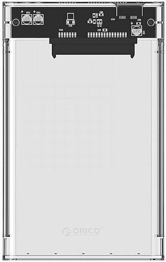 Orico Case for Hard Drive 2.5" SATA III with Connection micro USB Transparent