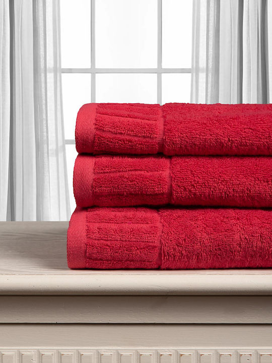 Silk Fashion Melodia 50x100cm Red Bath Towel We...