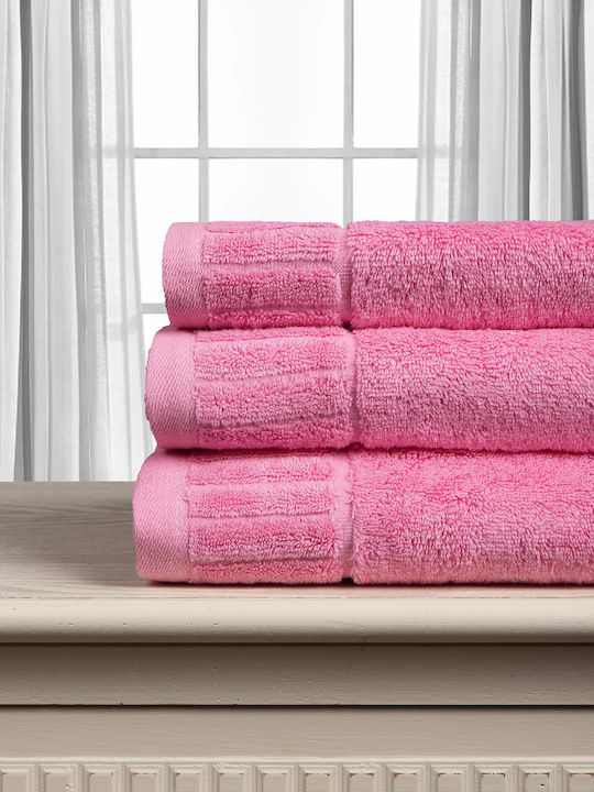 Silk Fashion Bath Towel Melodia 75x150cm Pink W...