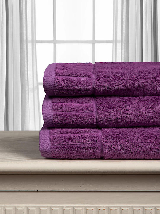 Silk Fashion Melodia 40x60cm Purple Bath Towel ...