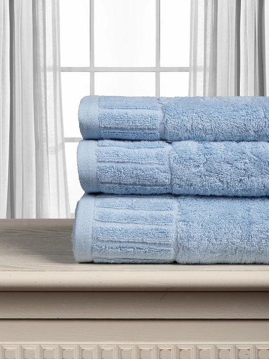 Silk Fashion Bath Towel Melodia 75x150cm Sky Bl...
