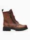 Ragazza Leather Women's Ankle Boots Tabac Brown