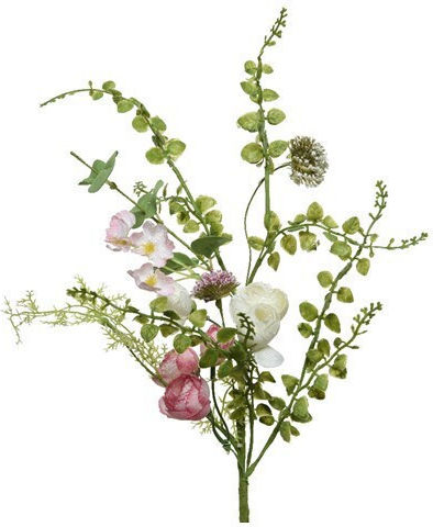 Künstlicher dekorativer Zweig Rose Rosa 45cm Jardi
