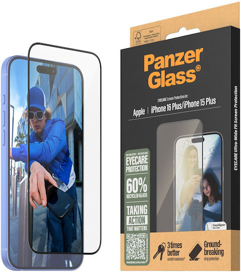 PanzerGlass Закалено стъкло (iPhone 15 Plus)