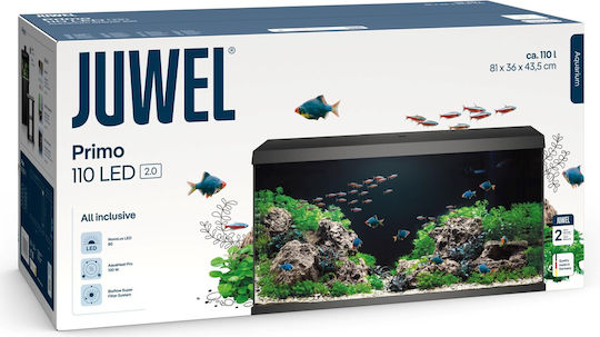 Juwel Primo 110 2.0 Fisch-Aquarium mit Kapazität von 110Es mit 81x36x43.5cm Weiß
