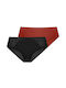 Women's Slip with Lace Black/coral