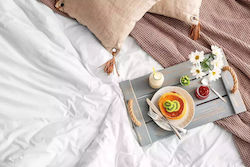 Плик за завивка за хотел King Size 5-звезден 300tc сатен 100% памук бял 230x250+35 230x250