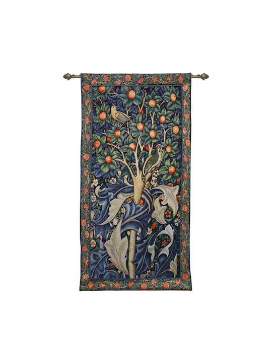 Signare Wandteppich 69x139cm – William Morris Specht in einem Obstbaum