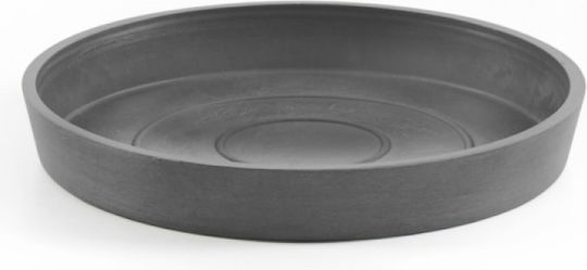 Ecopots Πιάτο Γλάστρας Πλαστικό Γκρι 18x18εκ. 74.019.20G