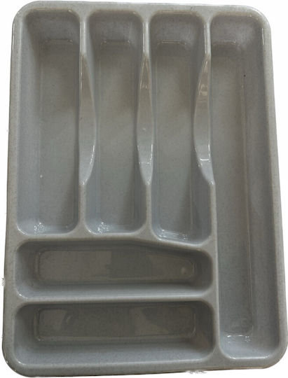 Et Plast Κουταλοθήκη Συρταριού Πλαστική 40x30x7εκ. Γκρι