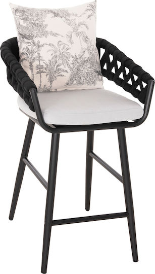 Bar Stool Made of Aluminum Camden Anthracite 56x60x108cm Bar Stool Made of Aluminum Camden Anthracite 56x60x108cm