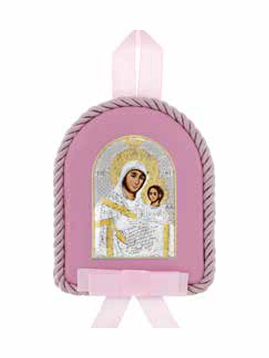 Prince Silvero Saint Icon Kids Talisman with the Virgin Mary made of Silver MA-D1109O-R