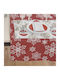 Christmas Tablecloth Snowflake Red 140 X 180 Cm