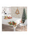 Τραπεζομάντηλο Χριστουγεννιάτικο Xmas Bells Εκρού 140 X 260 Cm