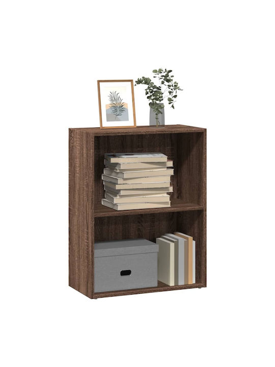 Bookcase Brown Oak 60x30x77cm