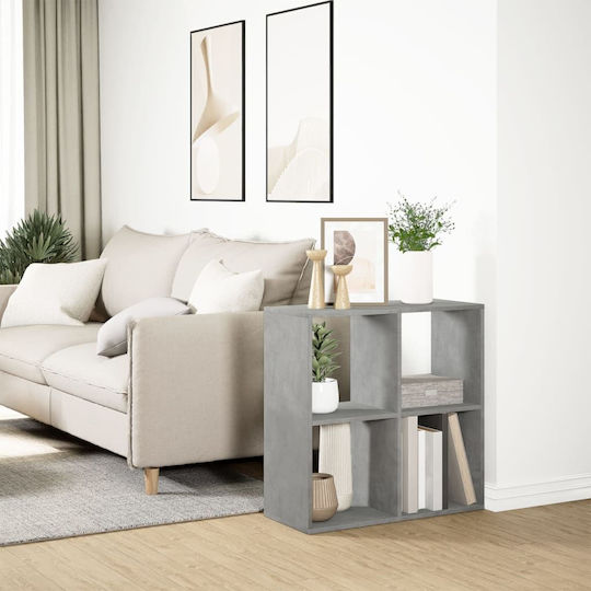 Bibliothek Grau 69.5x29x69.5cm