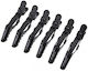 Strong Gator 9cm 6 Pcs Black Hair Clips Sibel