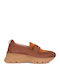 Leder Damen Loafers in Tabac Braun Farbe