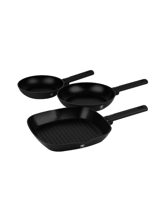 Berlinger Haus Σετ Τηγάνια Matte Black με Αντικ...