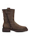 Leather Women's Ankle Boots Brown