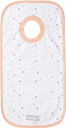 Beaba Evolutive Stars Fabric Bib with Pocket White