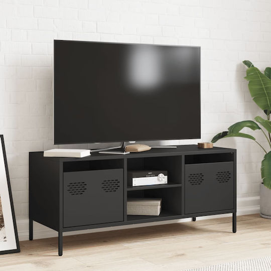 Έπιπλο TV Επιδαπέδιο Μαύρο 101.5x39x43.5εκ.
