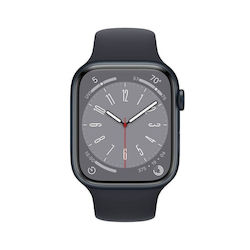 Apple Watch Series 8 Aluminium 45mm Refurbished Grade A Midnight with Midnight Sport Band