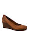 Leather Tabac Brown Heels
