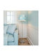 Oxygen Korean Blue Floor Lamp H165xW1.65cm. with Socket for Bulb E27 Blue