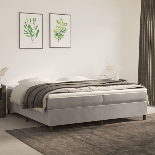 vidaXL Mattress Topper King Size Foam with Removable Cover 200x210x5cm